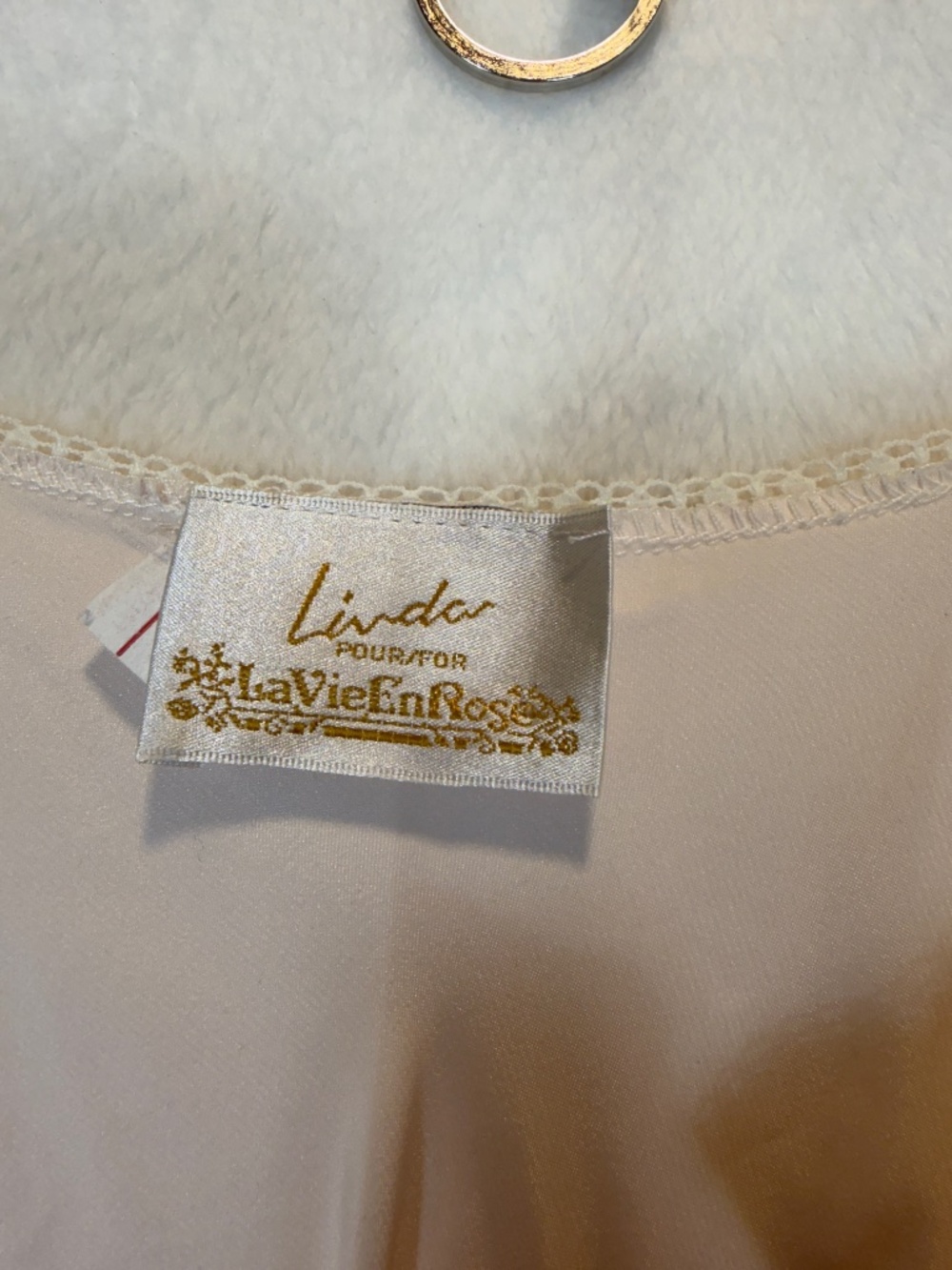 Vintage Linda for La Vie en Rose Babydoll Lingerie Womens Size Large Pink Satin - Picture 3 of 9